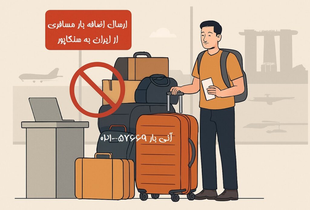 ارسال اضافه بار مسافری به سنگاپور