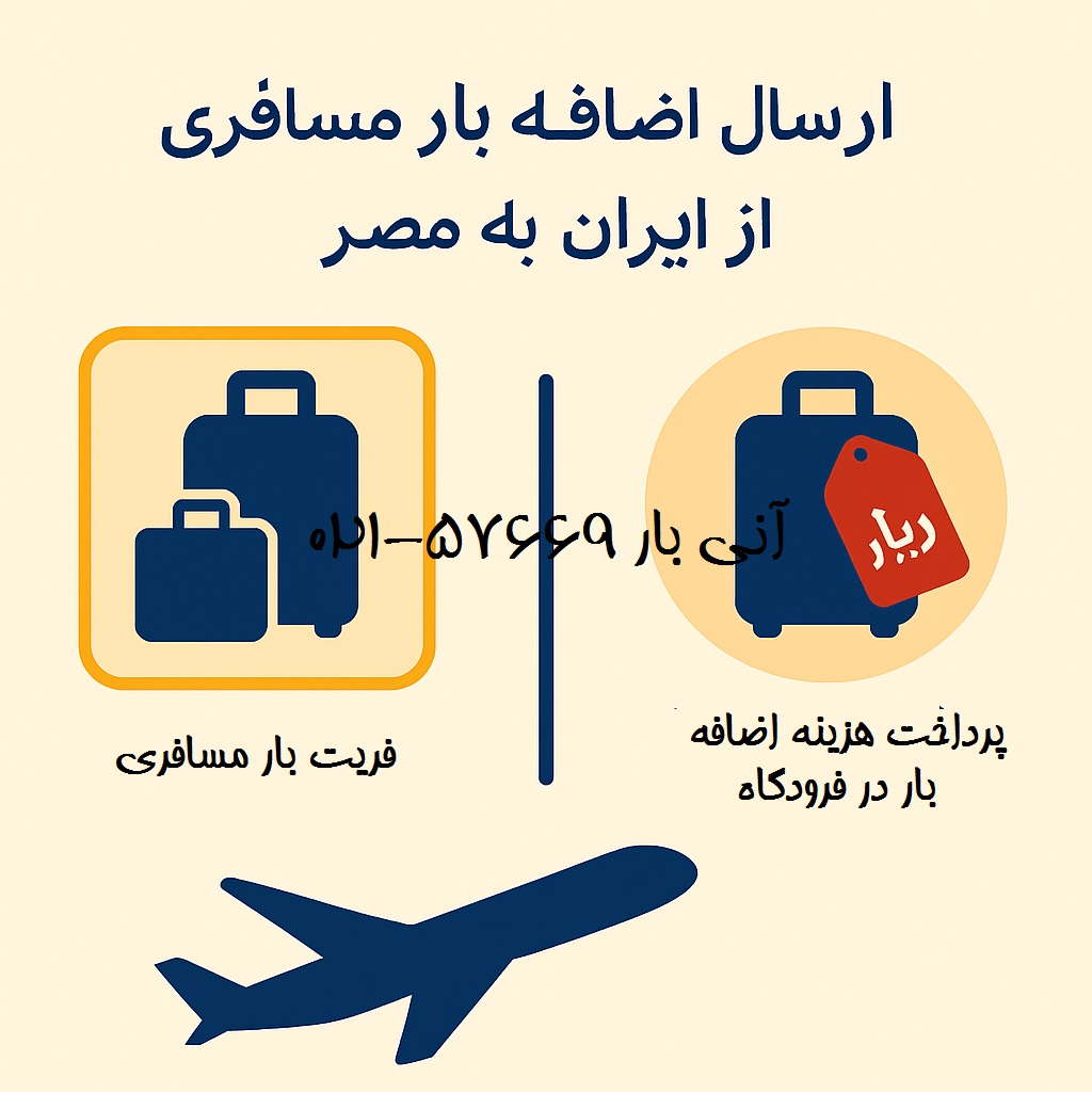 ارسال اضافه بار مسافری به مصر