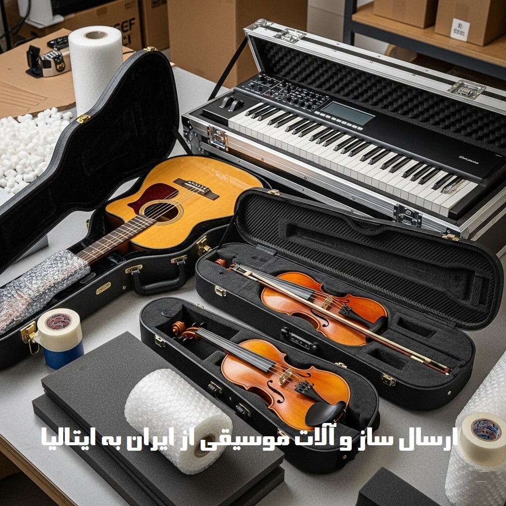 ارسال ساز و آلات موسیقی از ایران به ایتالیا