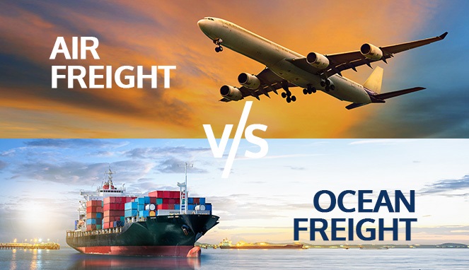 مقایسه روش حمل هوایی و دریایی