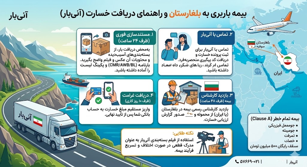 بیمه ارسال بار به بلغارستان