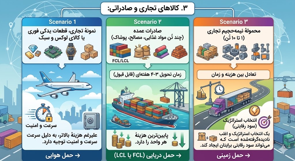 کالاهای تجاری و صادراتی