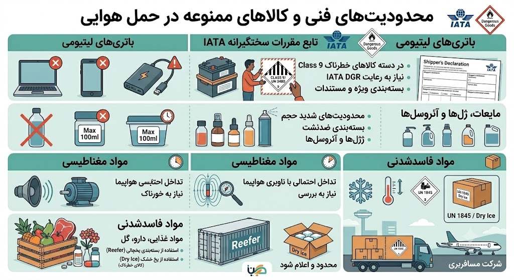 محدودیت های حمل هوایی