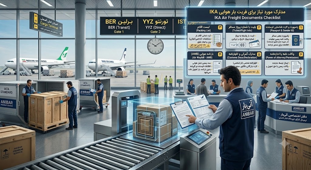 مدارک لازم برای فریت بار